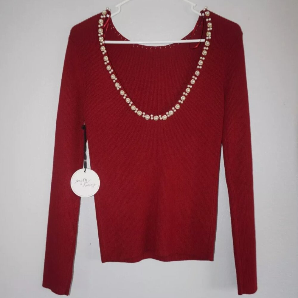 (NWT) Women's Red Milk & Honey Sweater - XL
